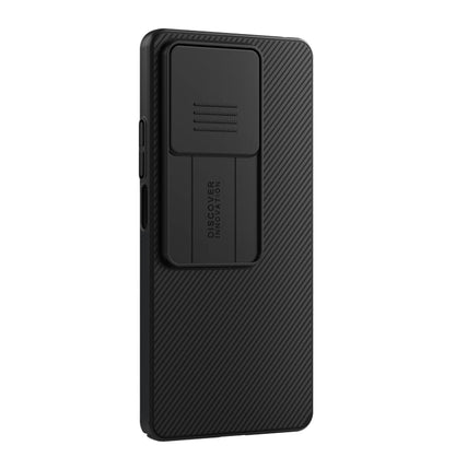 Pour Xiaomi Redmi Note 13 5G NILLKIN Série Miroir Noir Étui de Téléphone PC Camshield (Noir)