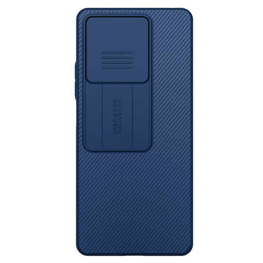 Pour Xiaomi Redmi Note 13 5G Étui de téléphone NILLKIN Black Mirror Series Camshield PC (Bleu)