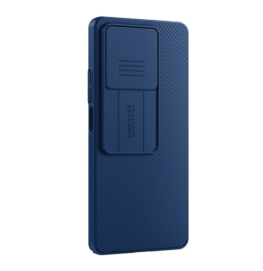 Pour Xiaomi Redmi Note 13 5G Étui de téléphone NILLKIN Black Mirror Series Camshield PC (Bleu)
