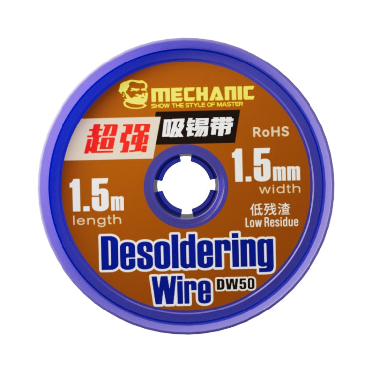 Mechanic DW50 1.5m Super Strong Tin Absorption Strip, Width:1.5mm