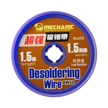 Mechanic DW50 1.5m Super Strong Tin Absorption Strip, Width:1.5mm