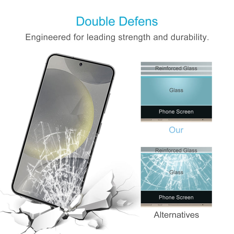 For Samsung Galaxy S25 5G 0.18mm 9H 2.5D Tempered Glass Film, Support Fingerprint Unlocking