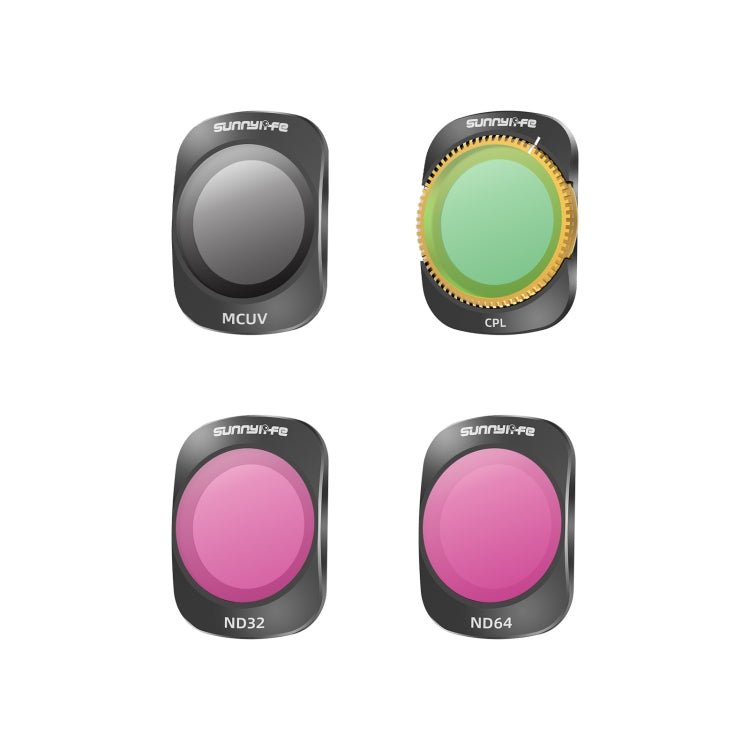 Pour filtre en métal magnétique d'objectif de caméra DJI OSMO Pocket 3 Sunnylife, Filtre : MCUV CPL ND32/64 4 en 1