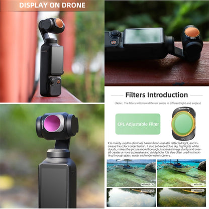 For DJI OSMO Pocket 3 Sunnylife Camera Lens Magnetic Metal Filter, Filter:ND16PL