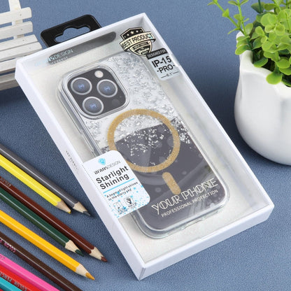For iPhone 15 Pro DFANS DESIGN Magsafe Magnetic Starlight Shining Phone Case(Star Agate)