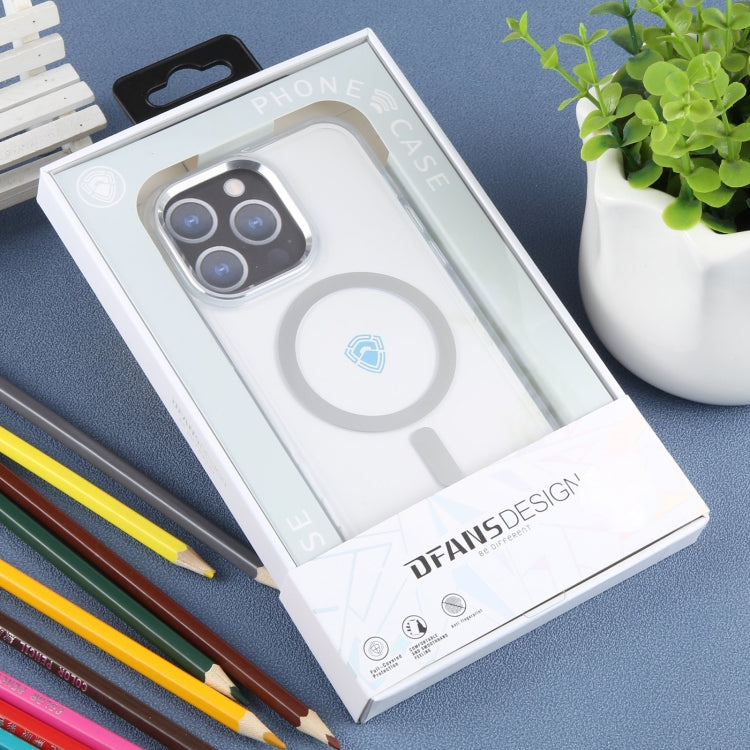 For iPhone 15 Pro DFANS DESIGN Magsafe Magnetic Phone Case(Transparent)