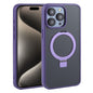 Pour iPhone 15 Pro Max DFANS DESIGN Coque de téléphone givrée avec support magnétique Magsafe (Violet)