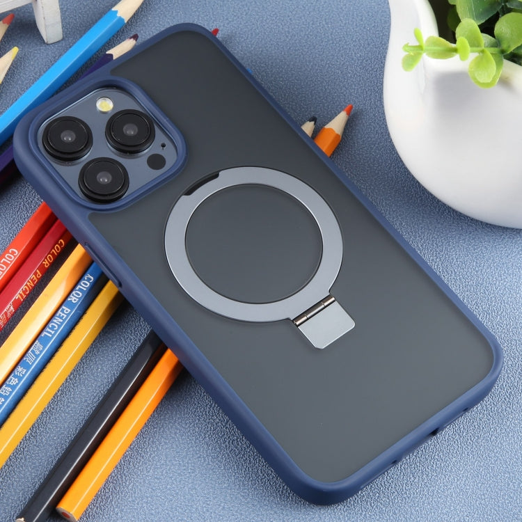 Pour iPhone 15 Pro DFANS DESIGN Coque de téléphone magnétique Magsafe givrée (Bleu)