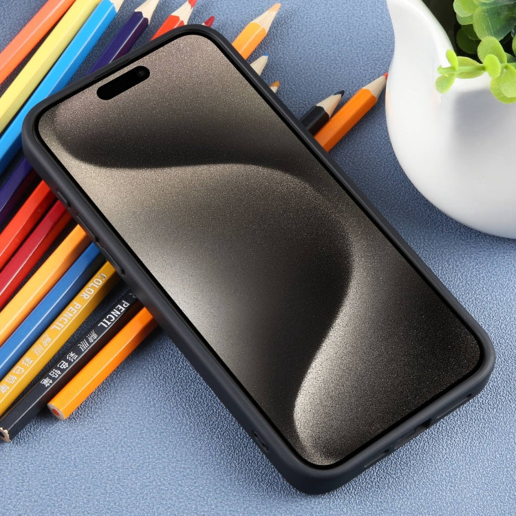 For iPhone 15 Pro DFANS DESIGN Frosted Magsafe Magnetic Holder Phone Case(Black)