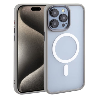Pour iPhone 15 Pro Max DFANS DESIGN Étui de téléphone magnétique Magsafe (Gris)