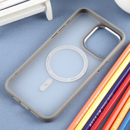 Pour iPhone 15 Pro Max DFANS DESIGN Étui de téléphone magnétique Magsafe (Gris)