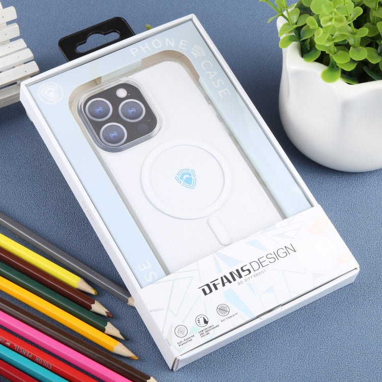 For iPhone 15 Pro DFANS DESIGN Magsafe Magnetic Phone Case(Transparent)