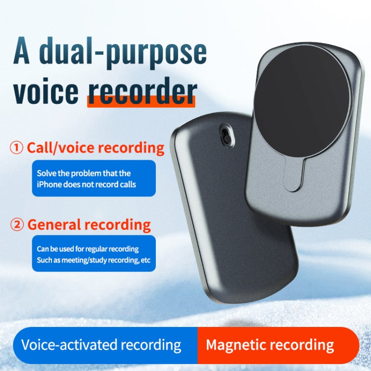 JNN A1 Strong Magnetic Mobile Call Voice Recorder, Memory:32GB(Black)