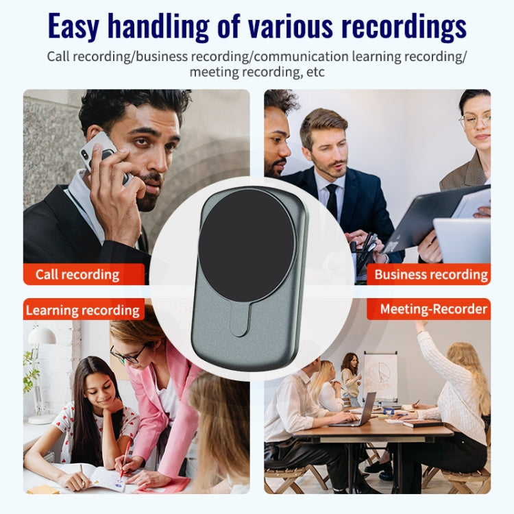 JNN A1 Strong Magnetic Mobile Call Voice Recorder, Memory:32GB(Black)