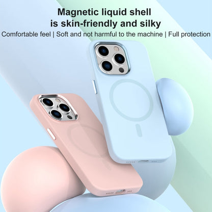 For iPhone 15 Pro Max Mutural Karen Series Liquid Silicone Magsafe Phone Case(Midnight)