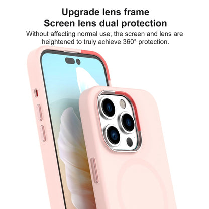 For iPhone 15 Pro Max Mutural Karen Series Liquid Silicone Magsafe Phone Case(Midnight)