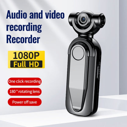 JNN C11 Enregistreur audio vidéo haute définition 1080P, Mémoire : 16 Go (Noir)