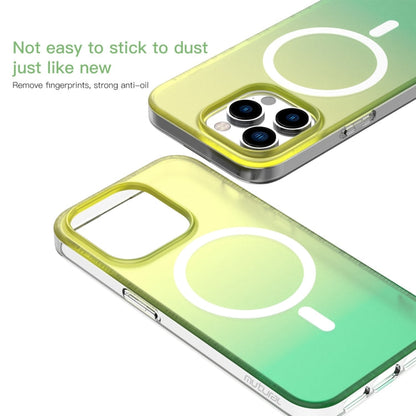 For iPhone 15 Pro Max Mutural MagSafe Magnetic Gradient Phone Case(Sky Blue)