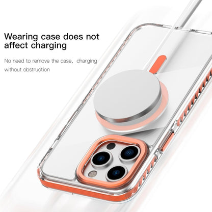 For iPhone 15 Pro Max Mutural Cushion Series MagSafe Magnetic Phone Case(Grey)