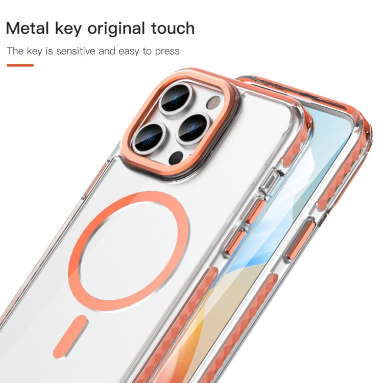 For iPhone 15 Pro Max Mutural Cushion Series MagSafe Magnetic Phone Case(Grey)