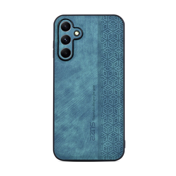 For Samsung Galaxy A15 AZNS 3D Embossed Skin Feel Phone Case(Dark Green)