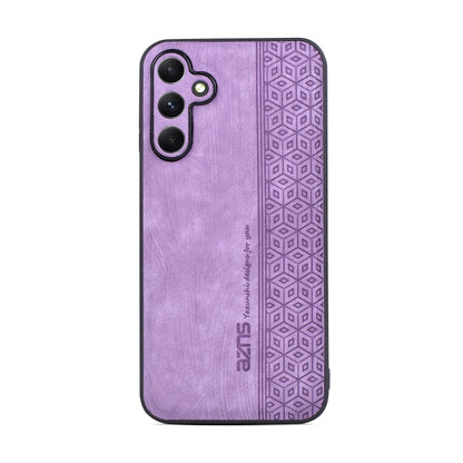 For Samsung Galaxy A15 AZNS 3D Embossed Skin Feel Phone Case(Purple)