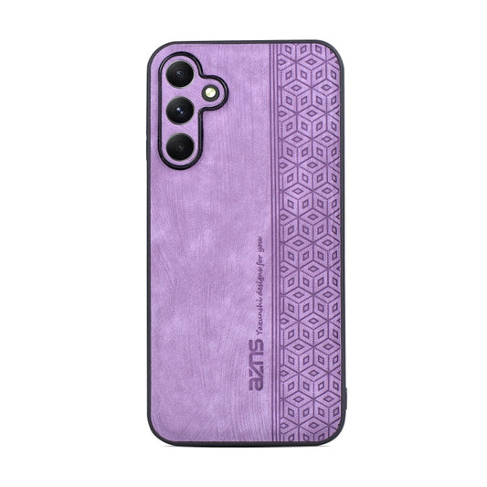 For Samsung Galaxy A15 AZNS 3D Embossed Skin Feel Phone Case(Purple)