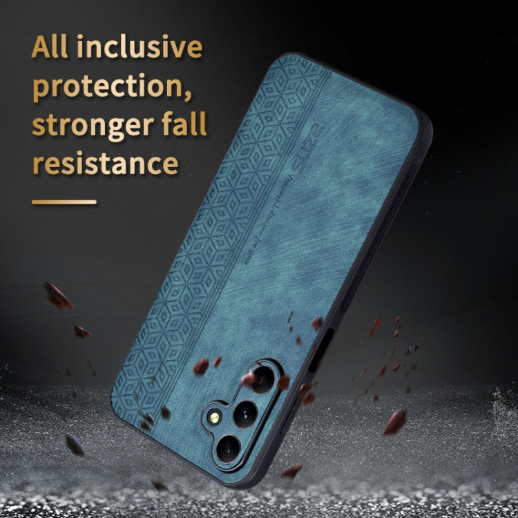 For Samsung Galaxy A15 AZNS 3D Embossed Skin Feel Phone Case(Sapphire Blue)
