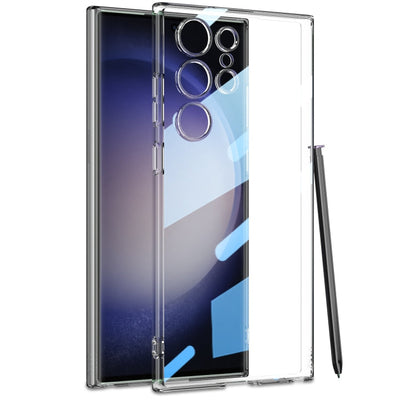 Pour étui de téléphone Samsung Galaxy S24 GKK Placage Transparent TPU, Sans stylet (Transparent)