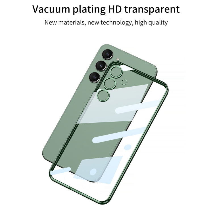 Pour étui de téléphone Samsung Galaxy S24 GKK Placage Transparent TPU, Sans stylet (Transparent)