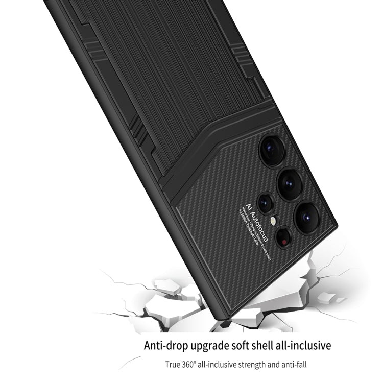 Pour Samsung Galaxy S24 Ultra 5G Étui de téléphone GKK en TPU + PU à couverture complète (Texture Python)