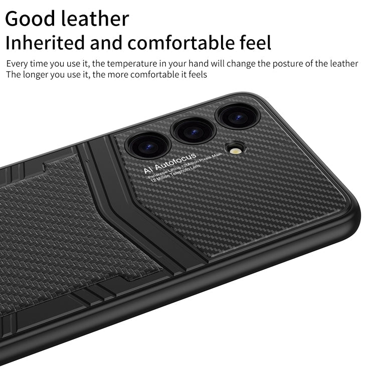 For Samsung Galaxy S24+ 5G GKK TPU + PU Full Coverage Phone Case(Twill Texture)