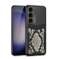 Pour Samsung Galaxy S24+ 5G GKK TPU + PU Étui de téléphone à couverture complète (texture python)