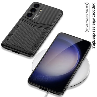 For Samsung Galaxy S24 5G GKK TPU + PU Full Coverage Phone Case(Python Texture)