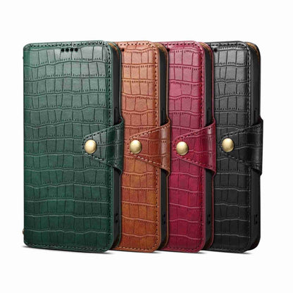 For Samsung Galaxy A53 5G Denior Crocodile Texture Oil Edge Leather Phone Case(Brown)