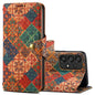 For Samsung Galaxy A32 Denior Flower Language Series Cork Fabric Oil Edge Leather Phone Case(Winter)