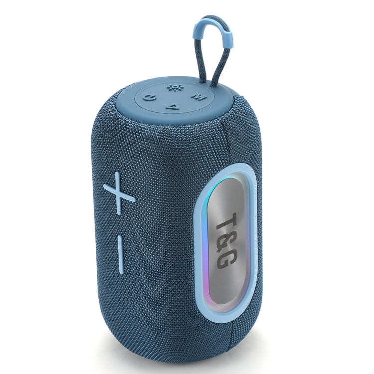 T&G TG665 Enceinte Bluetooth Portable sans Fil 20W à LED avec Caisson de Basses (Bleu)