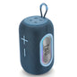 T&G TG665 Enceinte Bluetooth Portable sans Fil 20W à LED avec Caisson de Basses (Bleu)
