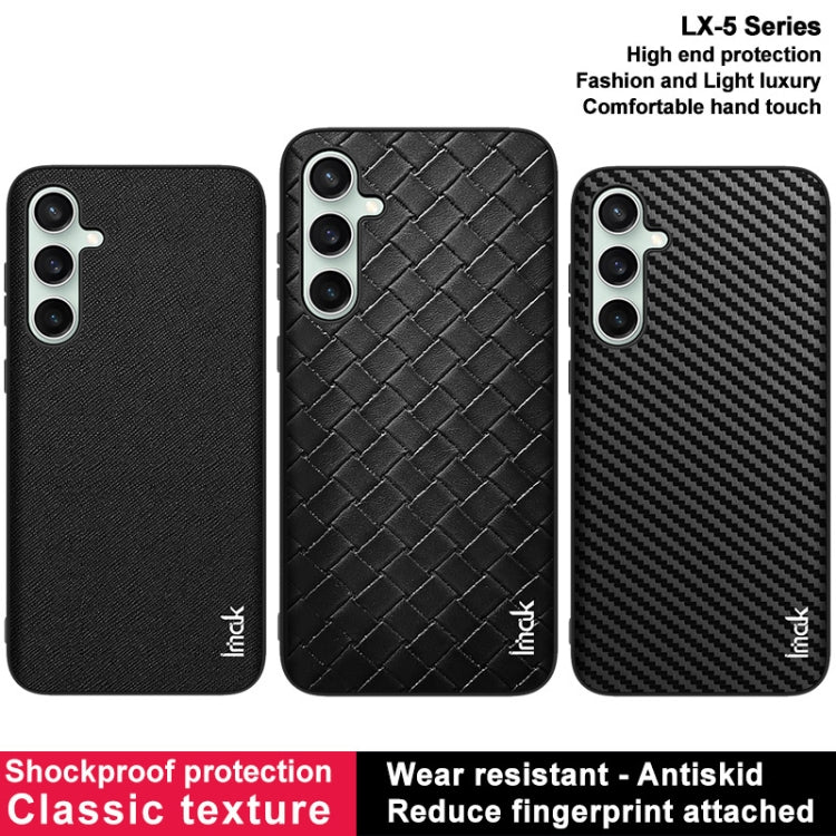 For Samsung Galaxy S23 FE 5G IMAK LX-5 Series Shockproof PC + PU + TPU Protective Phone Case(Weaving Texture)