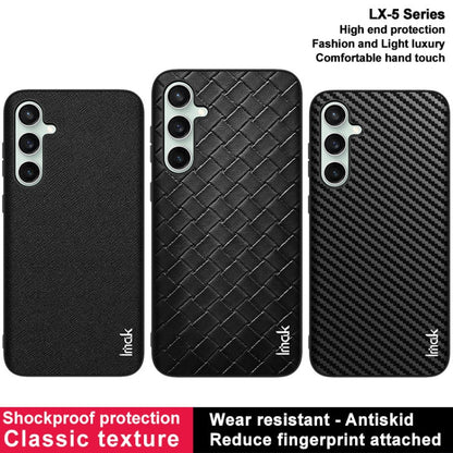 For Samsung Galaxy S23 FE 5G IMAK LX-5 Series Shockproof PC + PU + TPU Protective Phone Case(Weaving Texture)