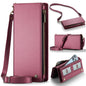 Étui universel pour téléphone avec portefeuille CaseMe ME10 et lanière (rouge bordeaux)