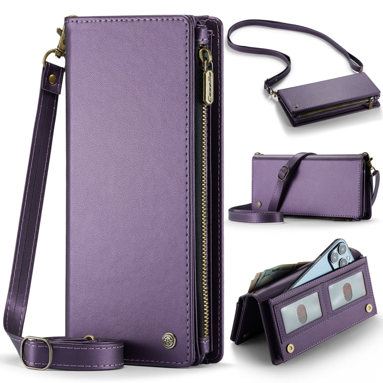 Étui portefeuille universel CaseMe ME10 avec cordon (violet)