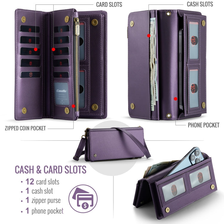 Étui portefeuille universel CaseMe ME10 avec cordon (violet)