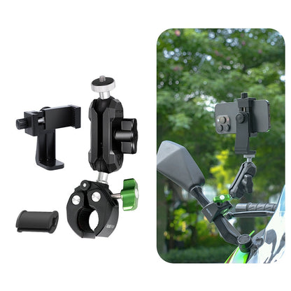 Support de caméra d'action RUIGPRO Crab Clamp Tête sphérique 1/4 avec pince de téléphone