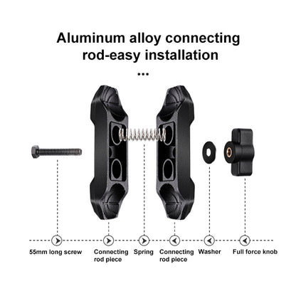 Support de caméra d'action RUIGPRO Crab Clamp Tête sphérique 1/4 avec pince de téléphone