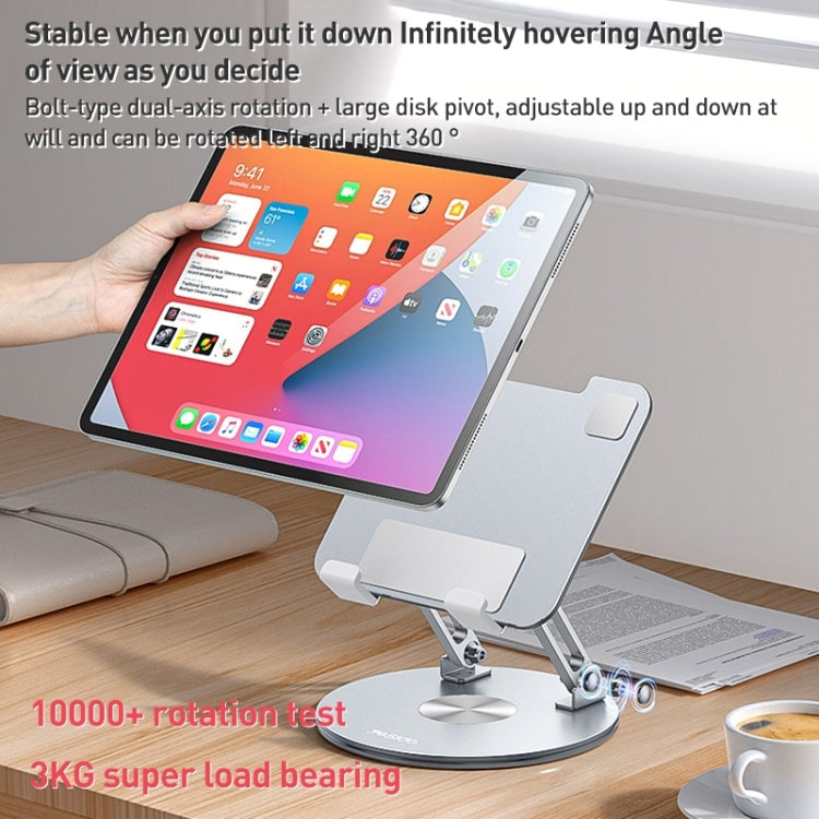 Yesido C293 360 Degree Rotating Foldable Tablet Desk Stand(Silver)