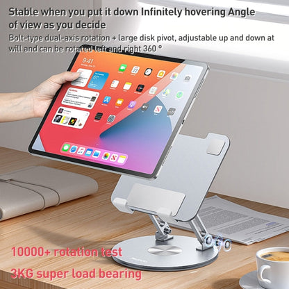 Yesido C293 360 Degree Rotating Foldable Tablet Desk Stand(Silver)