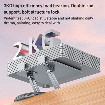 Yesido C293 360 Degree Rotating Foldable Tablet Desk Stand(Silver)