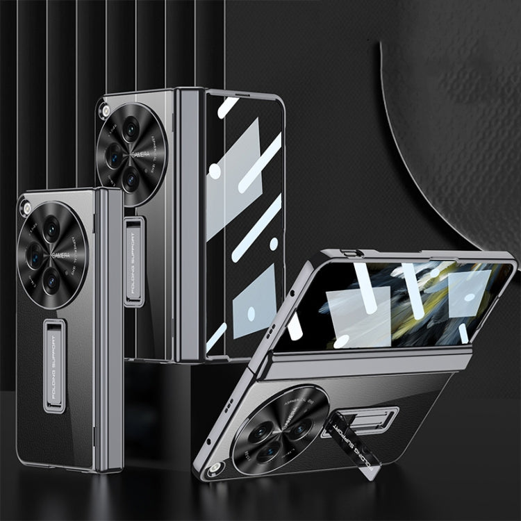 Pour OPPO Find N3 / OnePlus Open GKK Coque de Téléphone Antichoc à Charnière Pliable Magnétique Intégrée (Noir)