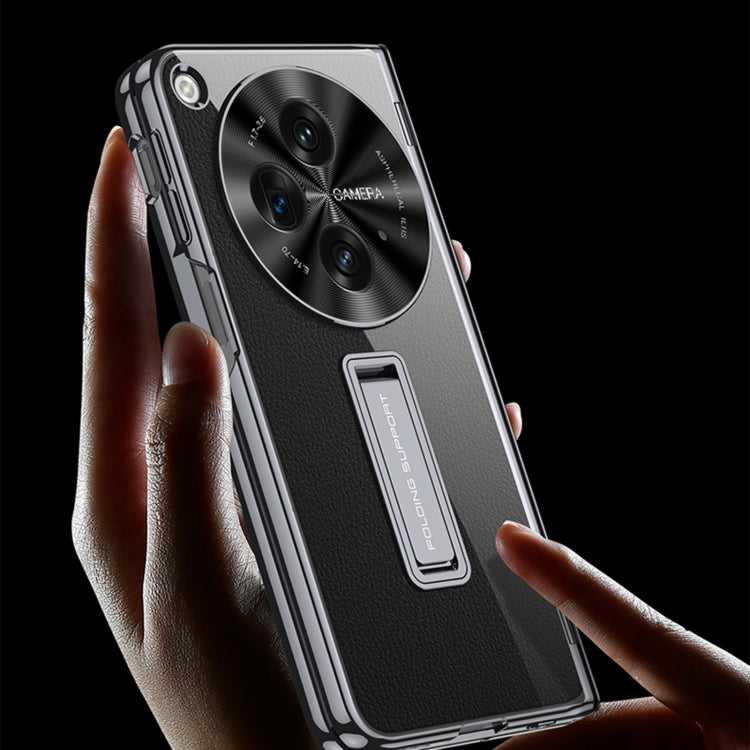 Pour OPPO Find N3 / OnePlus Open GKK Coque de Téléphone Antichoc à Charnière Pliable Magnétique Intégrée (Noir)